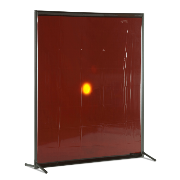 Stellwand / Schutzwand VIPER 1460 mit Spannvorhang 1800 x 1460 mm Bronze